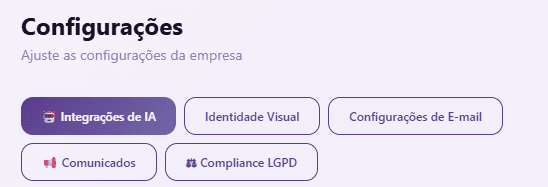 Tela de configurações do ProdMon com opções de personalização